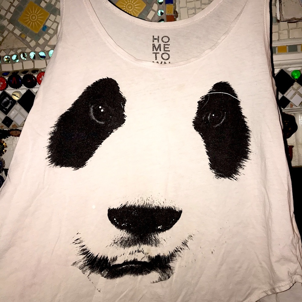 panda face tank top, soft + comfy + so cute for summer